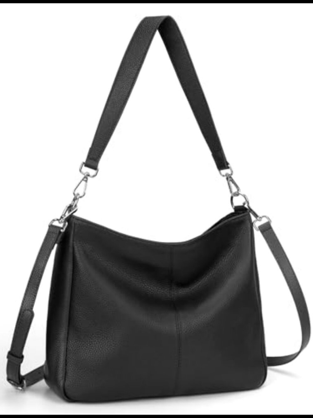 Soft Genuine Leather Hobo Bag Crossbody Shoulder Purse for Women